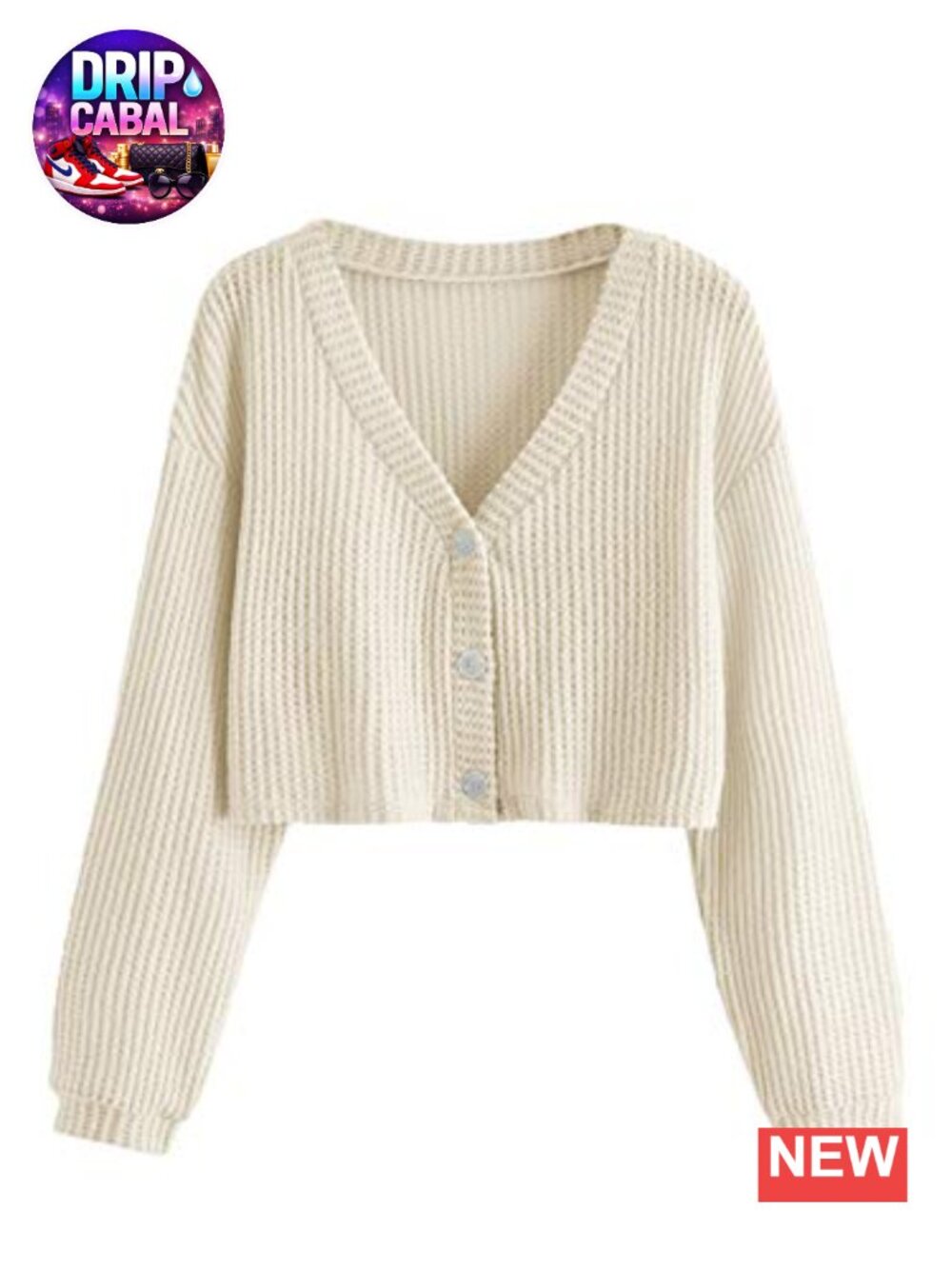 Women's Long Sleeve Button Front V Neck High Stretch Cardigan